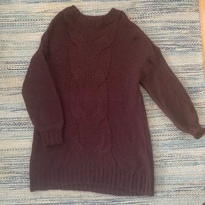 Maroon Tunic Sweater